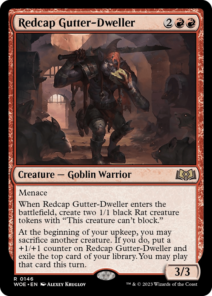 Redcap Gutter-Dweller [Wilds of Eldraine] MTG Single Magic: The Gathering  | Multizone: Comics And Games