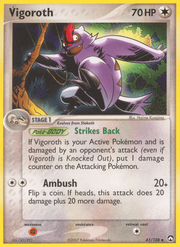 Vigoroth (41/108) [EX: Power Keepers] Pokemon Single Pokémon  | Multizone: Comics And Games