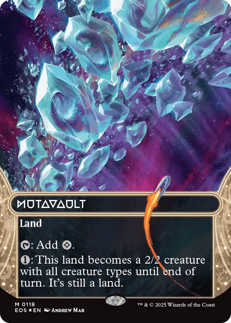 Mutavault (0118) (Borderless) (Galaxy Foil) [Edge of Eternities: Stellar Sights] MTG Single Magic: The Gathering  | Multizone: Comics And Games