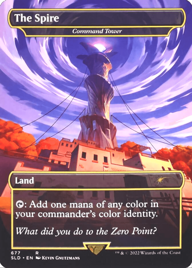 Command Tower - The Spire (Borderless) [Secret Lair Drop Promos] MTG Single Magic: The Gathering  | Multizone: Comics And Games