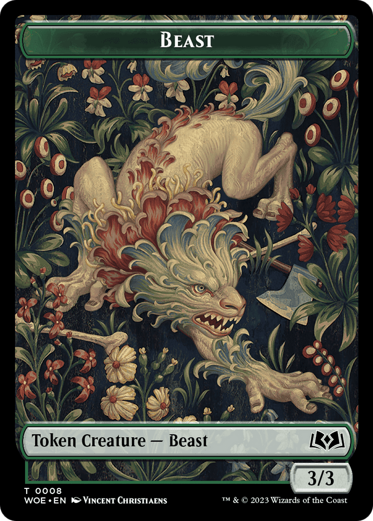 Beast // Food (0011) Double-Sided Token [Wilds of Eldraine Tokens] MTG Single Magic: The Gathering  | Multizone: Comics And Games
