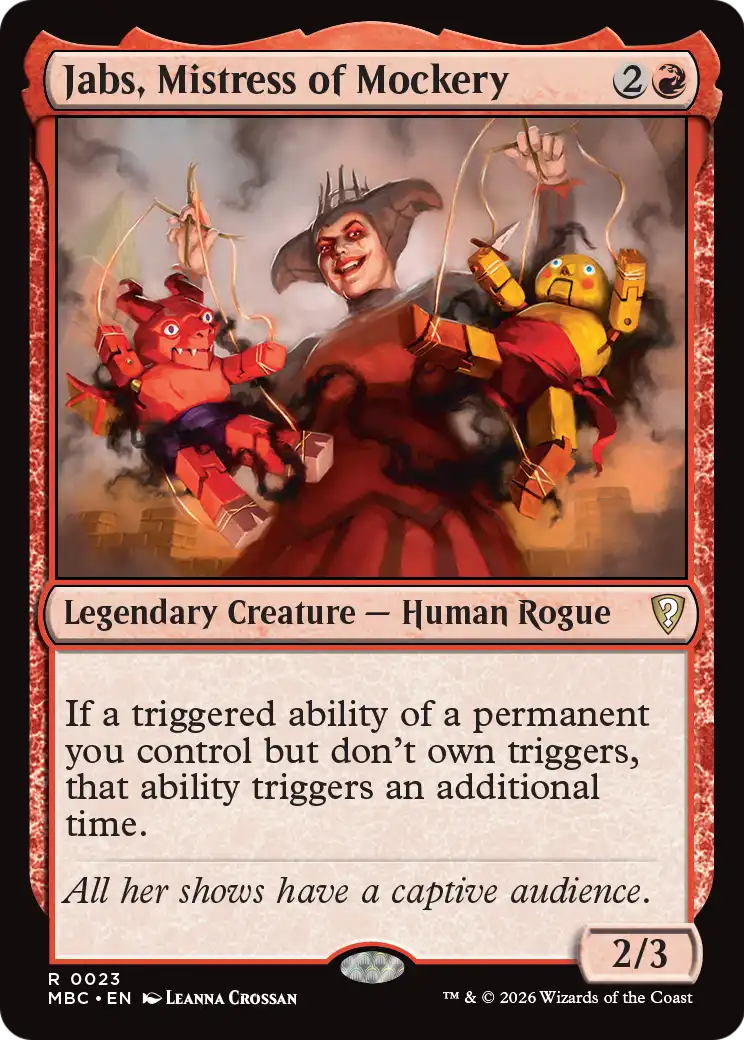 Jabs, Mistress of Mockery [Mystery Booster: Commander Edition] | Multizone: Comics And Games