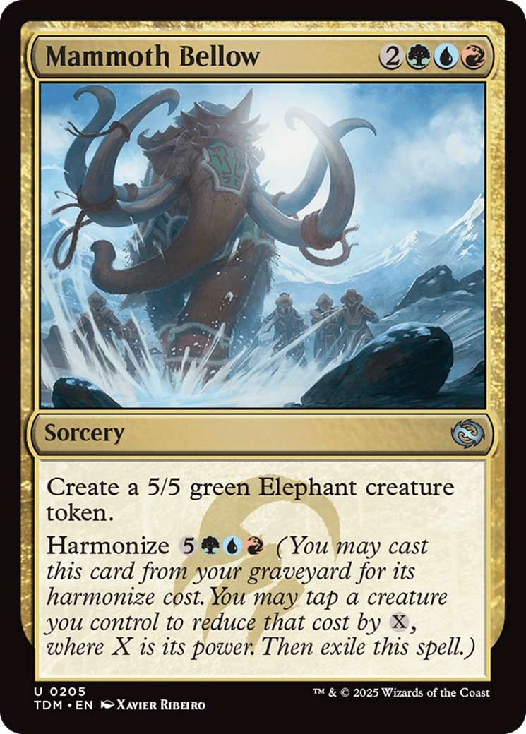 Mammoth Bellow [Tarkir: Dragonstorm] MTG Single Magic: The Gathering  | Multizone: Comics And Games