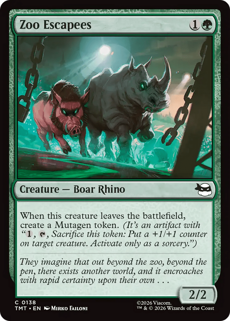 Zoo Escapees [Teenage Mutant Ninja Turtles] MTG Single Magic: The Gathering  | Multizone: Comics And Games