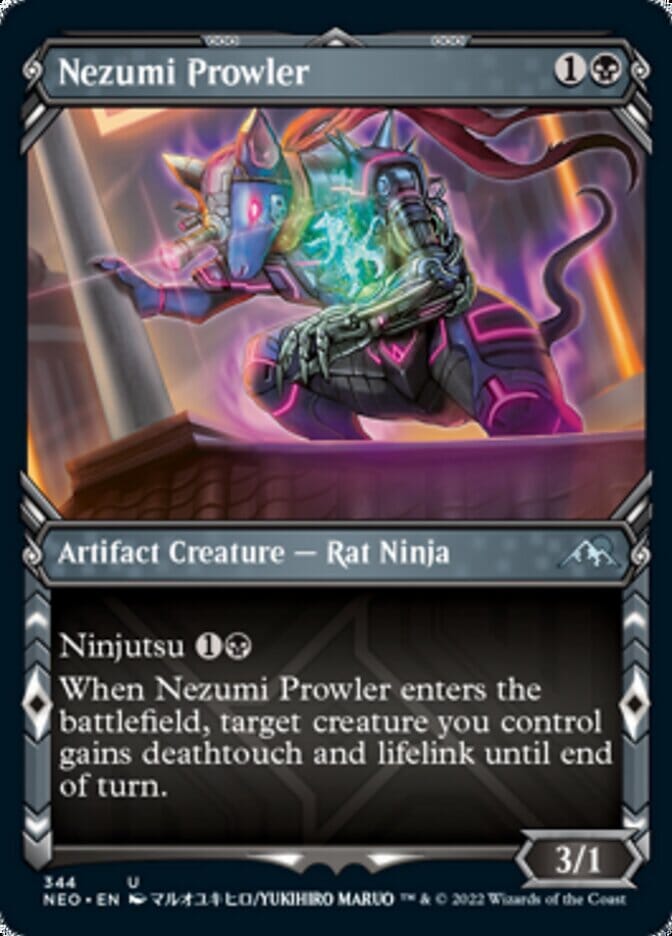 Nezumi Prowler (Showcase Ninja) [Kamigawa: Neon Dynasty] MTG Single Magic: The Gathering  | Multizone: Comics And Games