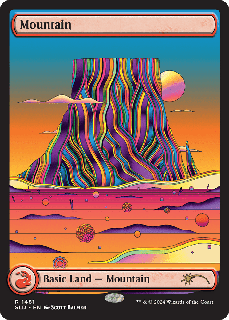 Mountain (1481) [Secret Lair Drop Series] MTG Single Magic: The Gathering  | Multizone: Comics And Games