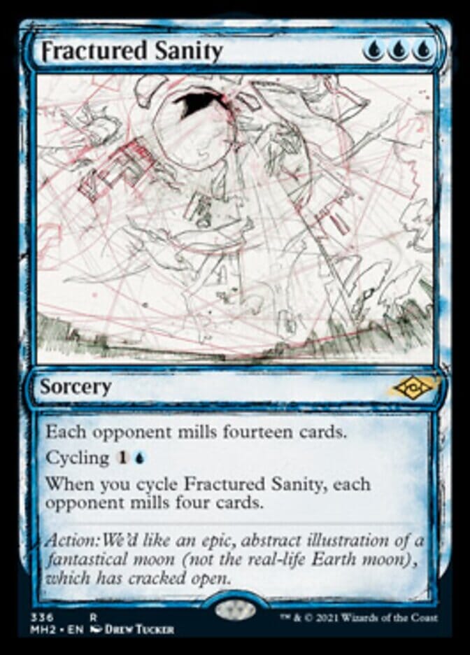 Fractured Sanity (Sketch) [Modern Horizons 2] MTG Single Magic: The Gathering  | Multizone: Comics And Games