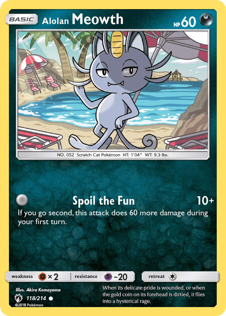 Alolan Meowth (118/214) [Sun & Moon: Lost Thunder] Pokemon Single Pokémon  | Multizone: Comics And Games