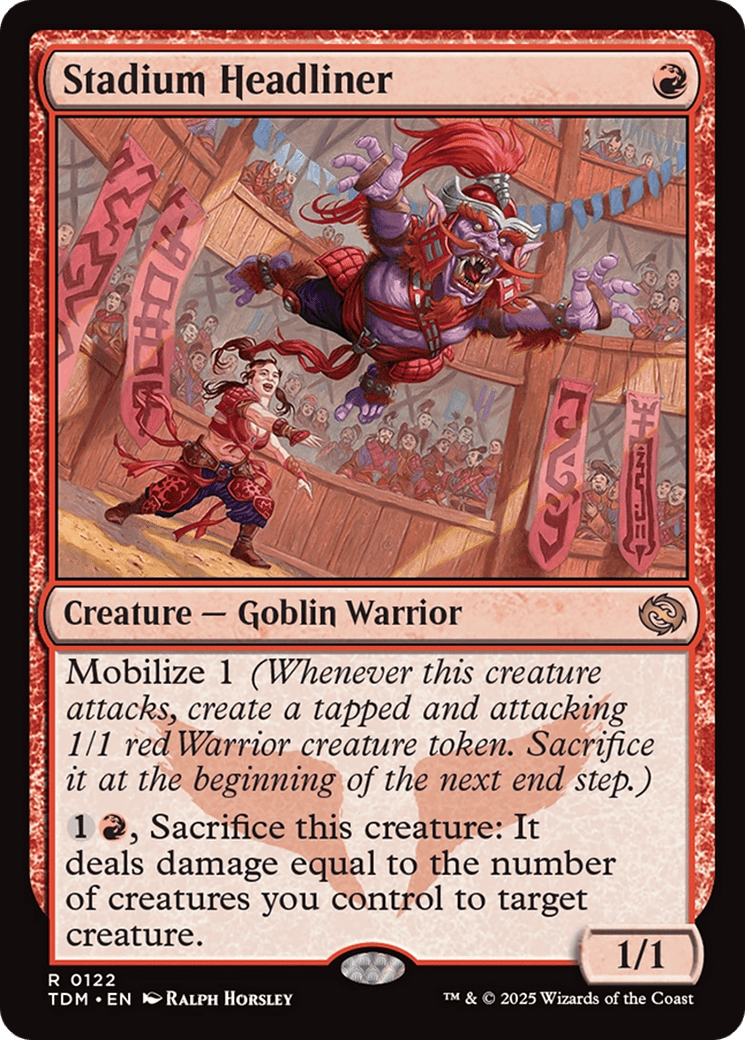 Stadium Headliner [Tarkir: Dragonstorm] MTG Single Magic: The Gathering  | Multizone: Comics And Games