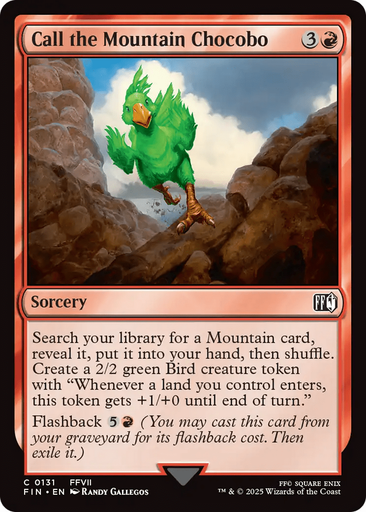Call the Mountain Chocobo [FINAL FANTASY] MTG Single Magic: The Gathering  | Multizone: Comics And Games