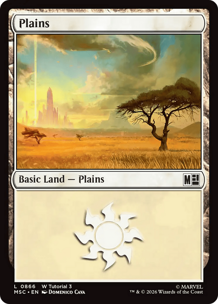 Plains (0866) [Marvel Super Heroes Commander] MTG Single Magic: The Gathering  | Multizone: Comics And Games