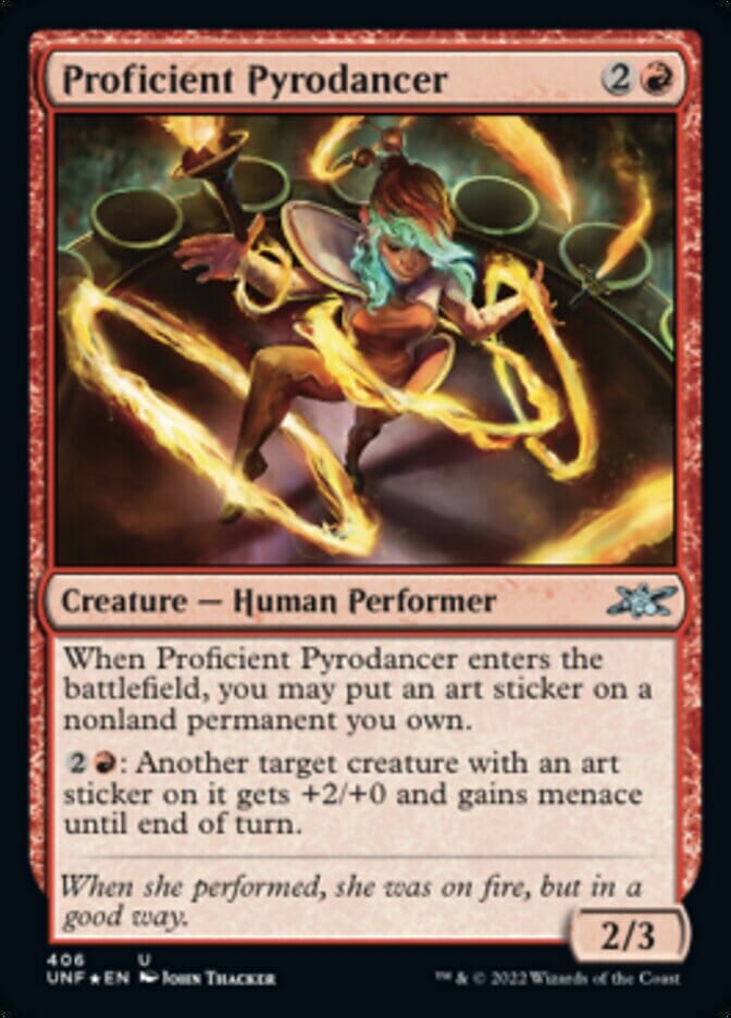 Proficient Pyrodancer (Galaxy Foil) [Unfinity] MTG Single Magic: The Gathering  | Multizone: Comics And Games