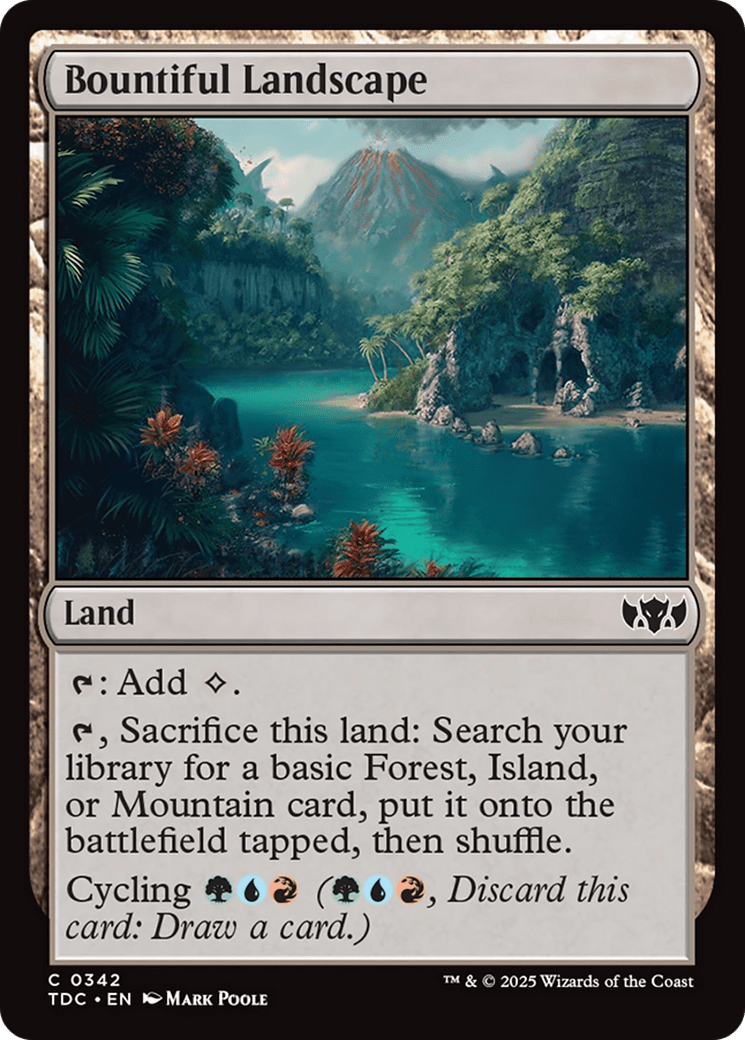 Bountiful Landscape [Tarkir: Dragonstorm Commander] MTG Single Magic: The Gathering  | Multizone: Comics And Games