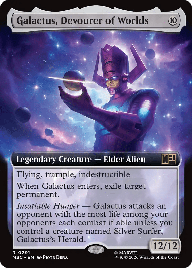 Galactus, Devourer of Worlds (Extended Art) [Marvel Super Heroes Commander] MTG Single Magic: The Gathering  | Multizone: Comics And Games