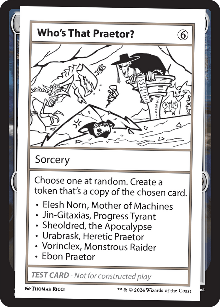 Who's That Praetor? [Mystery Booster 2 Playtest Cards] MTG Single Magic: The Gathering  | Multizone: Comics And Games