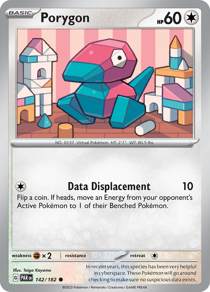 Porygon (142/182) [Scarlet & Violet: Paradox Rift] Pokemon Single Pokémon  | Multizone: Comics And Games