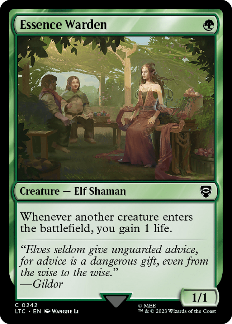 Essence Warden [The Lord of the Rings: Tales of Middle-Earth Commander] MTG Single Magic: The Gathering  | Multizone: Comics And Games