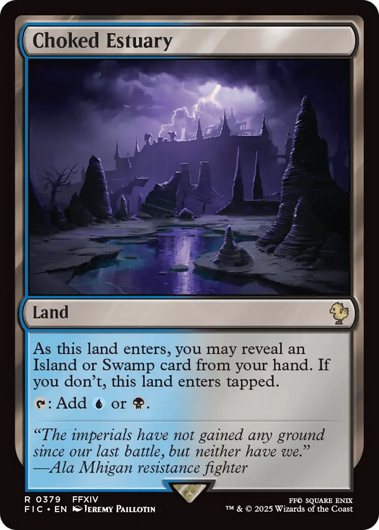 Choked Estuary [FINAL FANTASY Commander] MTG Single Magic: The Gathering  | Multizone: Comics And Games