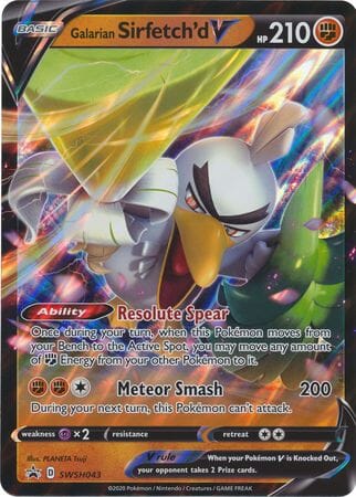 Galarian Sirfetch'd V (SWSH043) (Jumbo Card) [Sword & Shield: Black Star Promos] Pokemon Single Pokémon  | Multizone: Comics And Games