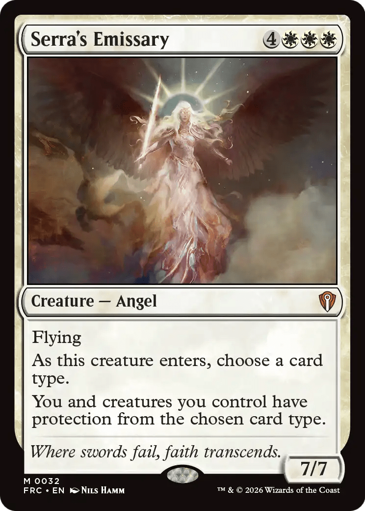 Serra's Emissary [Reality Fracture Commander] MTG Single Magic: The Gathering  | Multizone: Comics And Games