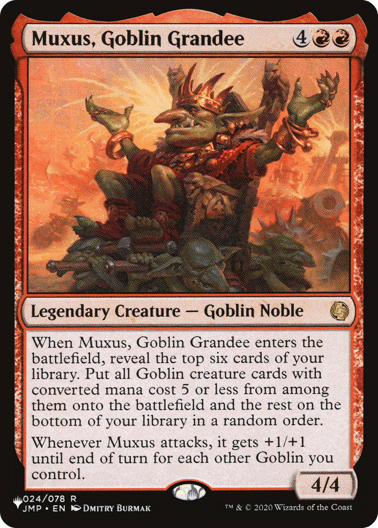 Muxus, Goblin Grandee [The List] MTG Single Magic: The Gathering  | Multizone: Comics And Games