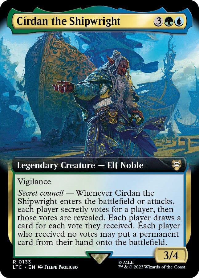 Cirdan the Shipwright (Extended Art) [The Lord of the Rings: Tales of Middle-Earth Commander] MTG Single Magic: The Gathering  | Multizone: Comics And Games