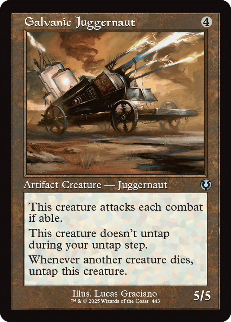 Galvanic Juggernaut (Retro Frame) [Innistrad Remastered] MTG Single Magic: The Gathering  | Multizone: Comics And Games