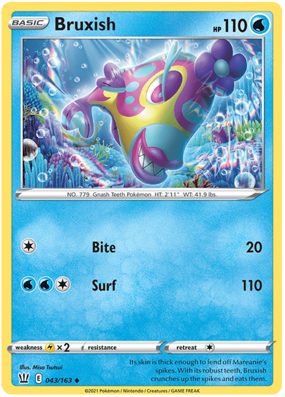 Bruxish (043/163) [Sword & Shield: Battle Styles] Pokemon Single Pokémon  | Multizone: Comics And Games