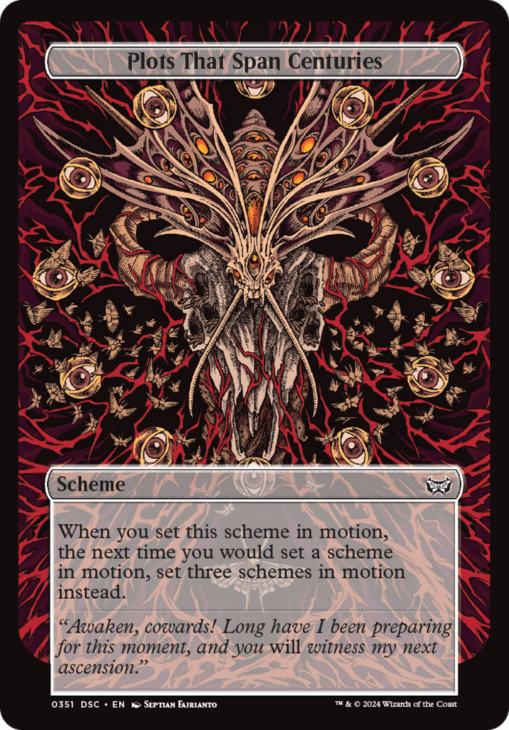 Plots That Span Centuries (Full Art) [Duskmourn: Archenemy] MTG Single Magic: The Gathering  | Multizone: Comics And Games