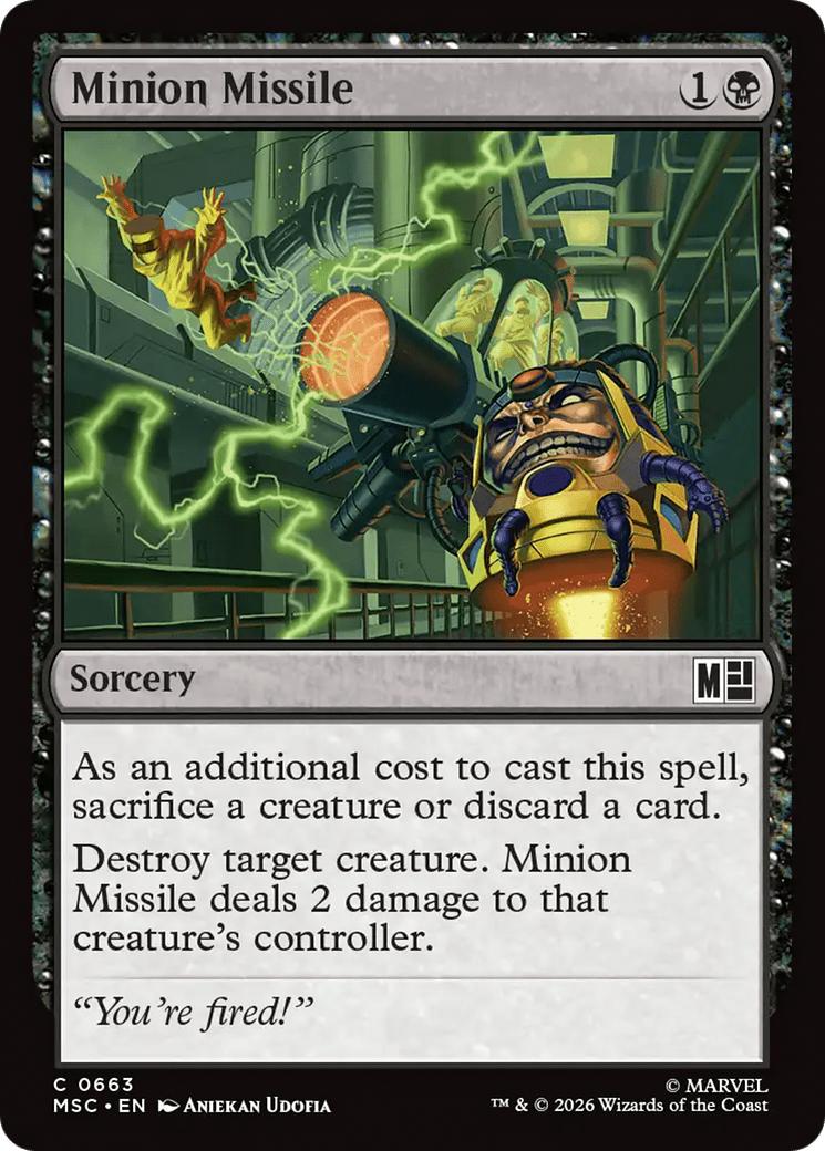Minion Missile [Marvel Super Heroes Commander] MTG Single Magic: The Gathering  | Multizone: Comics And Games