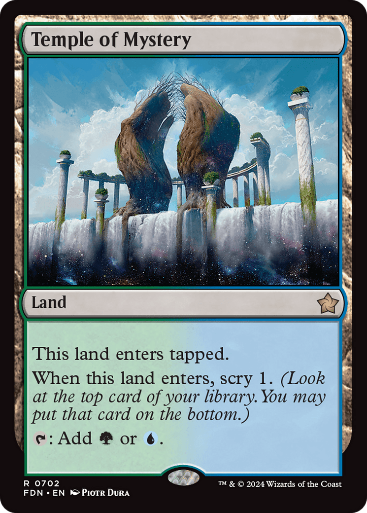 Temple of Mystery [Foundations] MTG Single Magic: The Gathering  | Multizone: Comics And Games