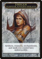 Emblem - Elspeth, Knight-Errant // Soldier Double-Sided Token [Modern Event Deck 2014 Tokens] MTG Single Magic: The Gathering  | Multizone: Comics And Games