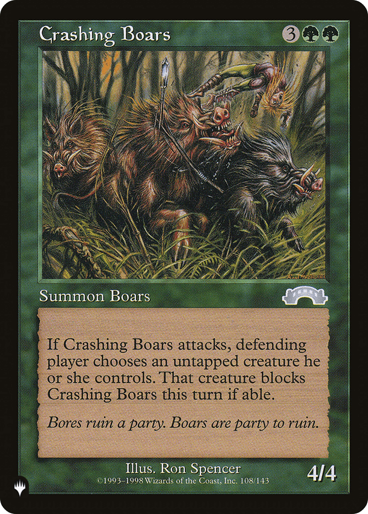 Crashing Boars [The List] MTG Single Magic: The Gathering  | Multizone: Comics And Games