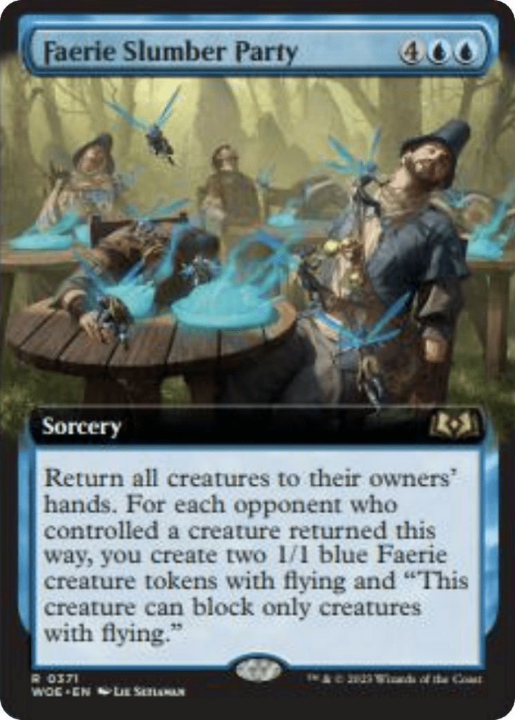 Faerie Slumber Party (Extended Art) [Wilds of Eldraine] MTG Single Magic: The Gathering  | Multizone: Comics And Games