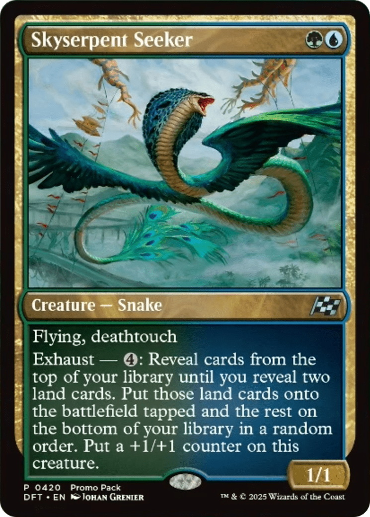 Skyserpent Seeker (Promo Pack) [Aetherdrift Promos] MTG Single Magic: The Gathering  | Multizone: Comics And Games