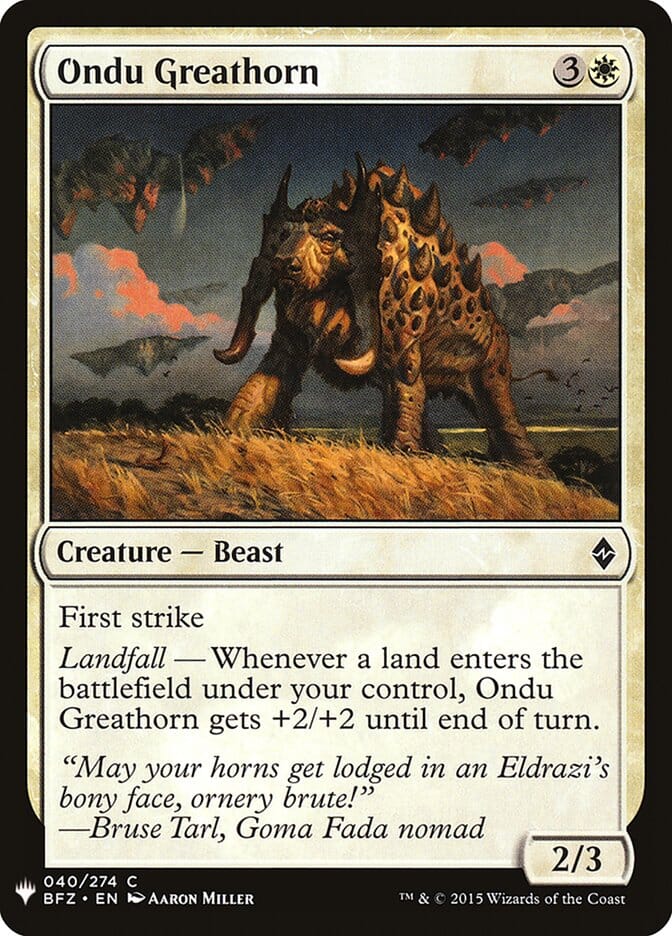 Ondu Greathorn [Mystery Booster] MTG Single Magic: The Gathering  | Multizone: Comics And Games
