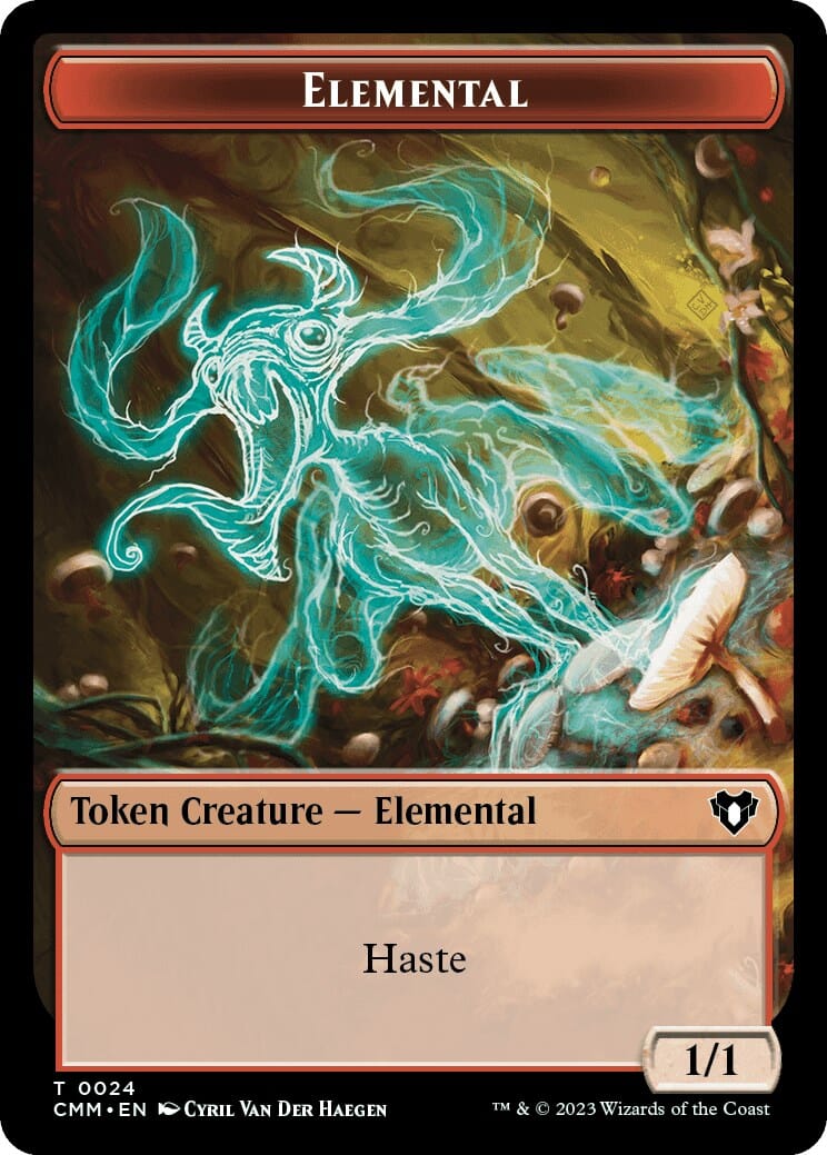 Elemental (0024) // Spider Double-Sided Token [Commander Masters Tokens] MTG Single Magic: The Gathering  | Multizone: Comics And Games