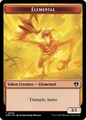 Elemental (0026) // Construct (0041) Double-Sided Token [Commander Masters Tokens] MTG Single Magic: The Gathering  | Multizone: Comics And Games