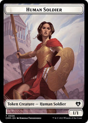 Human Soldier // Zombie (0013) Double-Sided Token [Commander Masters Tokens] MTG Single Magic: The Gathering  | Multizone: Comics And Games