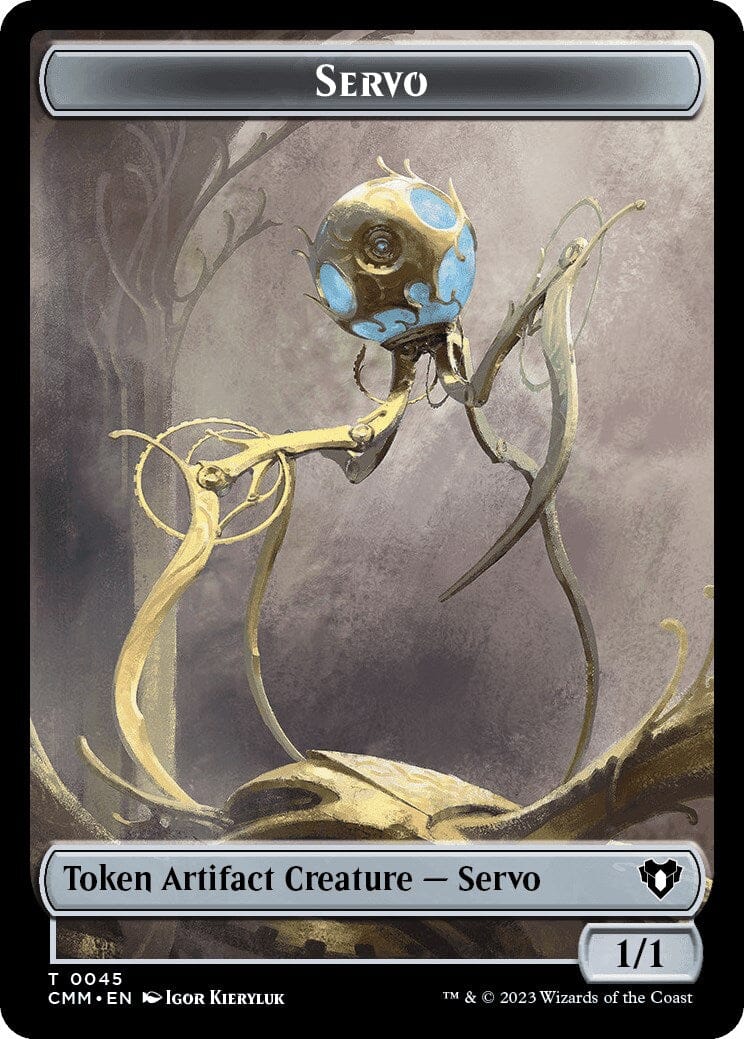 Servo // Thrull Double-Sided Token [Commander Masters Tokens] MTG Single Magic: The Gathering  | Multizone: Comics And Games