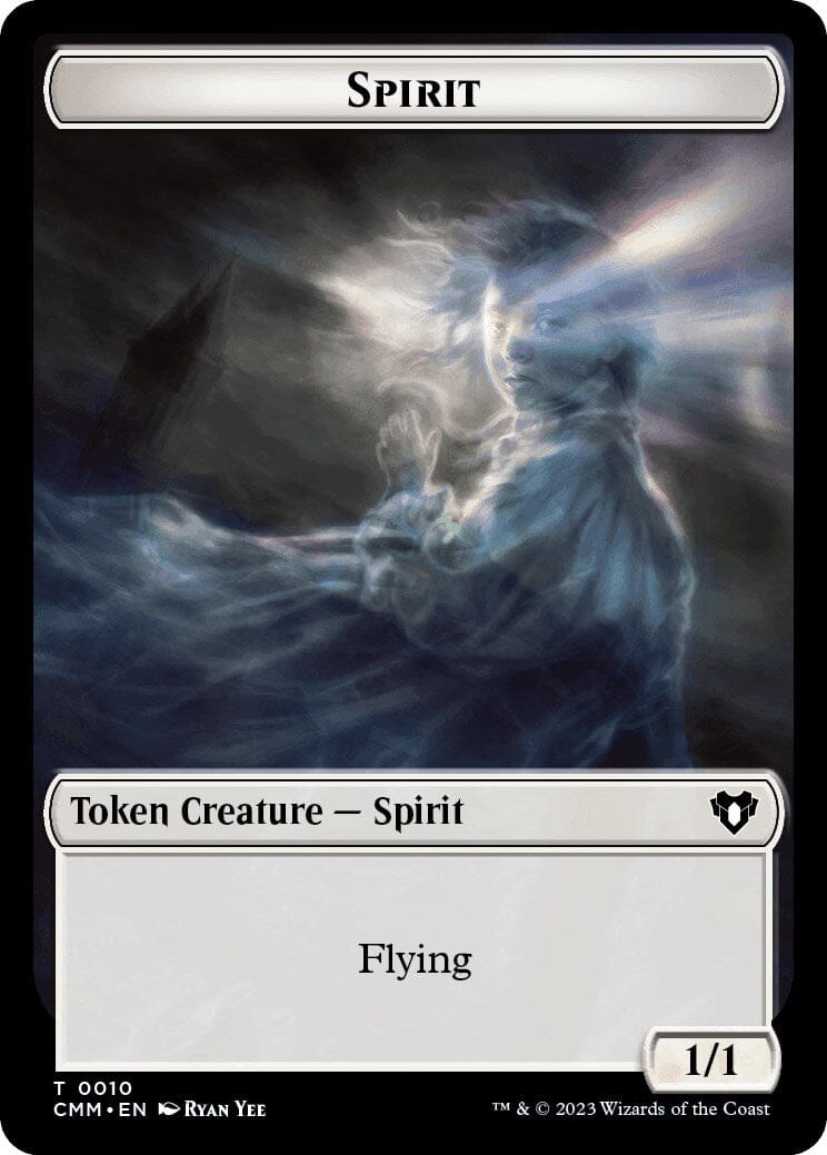 Spirit (0010) // Drake Double-Sided Token [Commander Masters Tokens] MTG Single Magic: The Gathering  | Multizone: Comics And Games