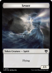Spirit (0010) // Drake Double-Sided Token [Commander Masters Tokens] MTG Single Magic: The Gathering  | Multizone: Comics And Games
