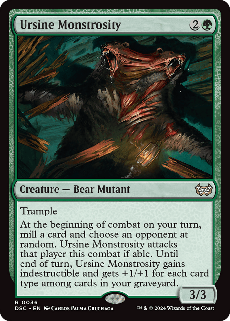 Ursine Monstrosity [Duskmourn: House of Horror Commander] MTG Single Magic: The Gathering  | Multizone: Comics And Games