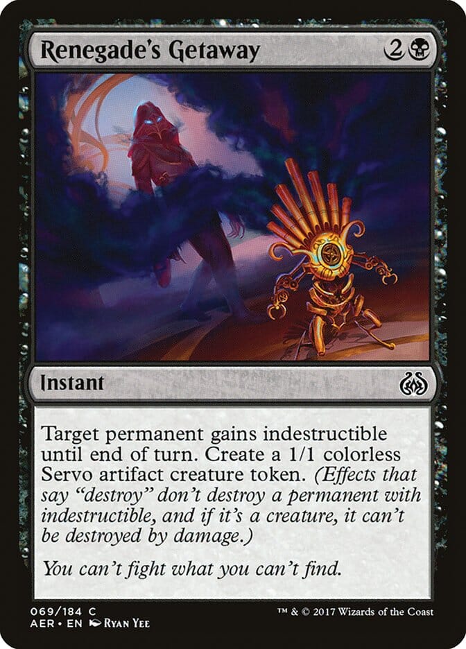 Renegade's Getaway [Aether Revolt] MTG Single Magic: The Gathering  | Multizone: Comics And Games