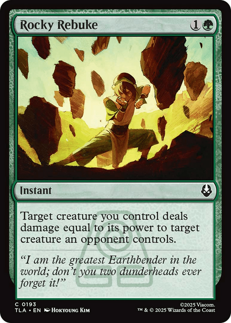 Rocky Rebuke [Avatar: The Last Airbender] MTG Single Magic: The Gathering  | Multizone: Comics And Games