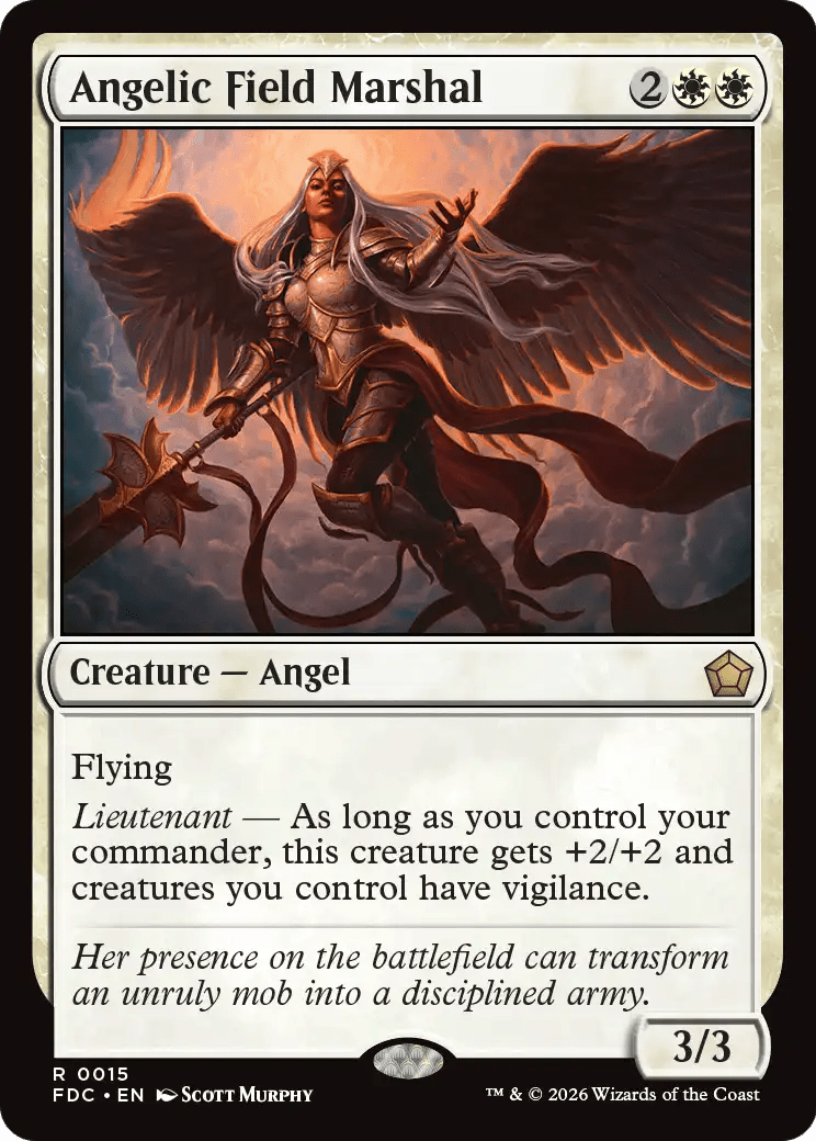 Angelic Field Marshal [Foundations Commander] MTG Single Magic: The Gathering  | Multizone: Comics And Games