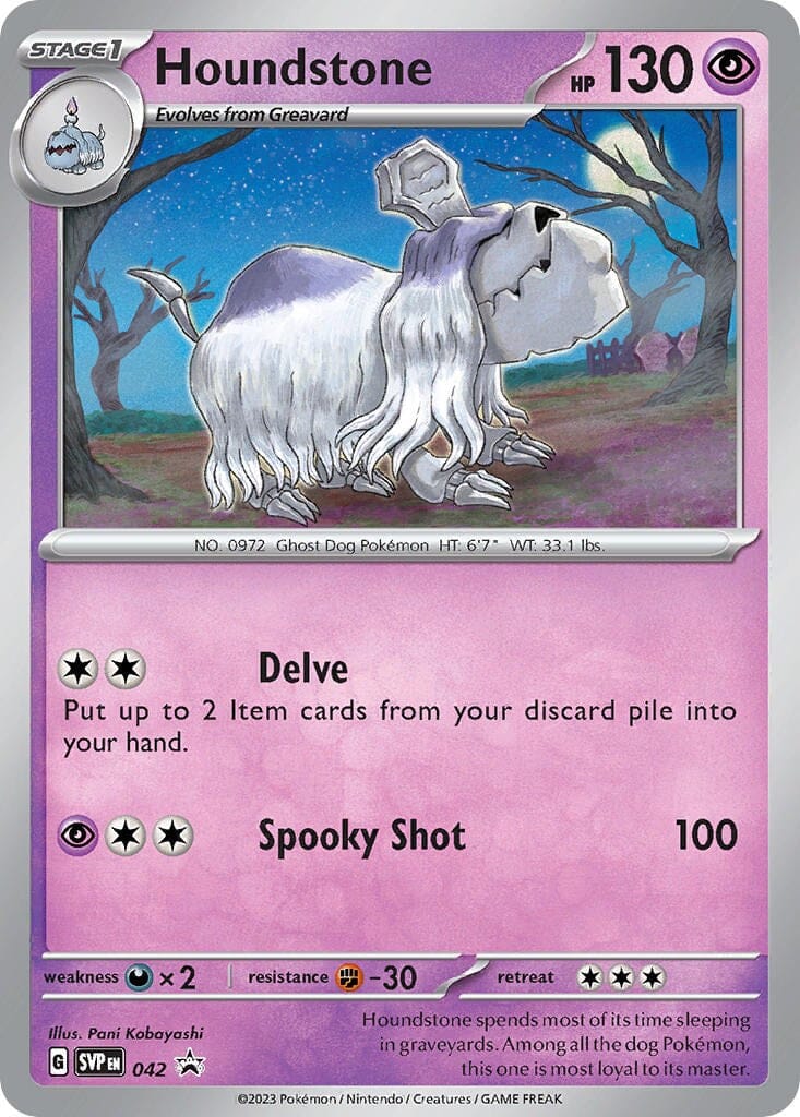 Houndstone (042) (Cosmos Holo) [Scarlet & Violet: Black Star Promos] Pokemon Single Pokémon  | Multizone: Comics And Games