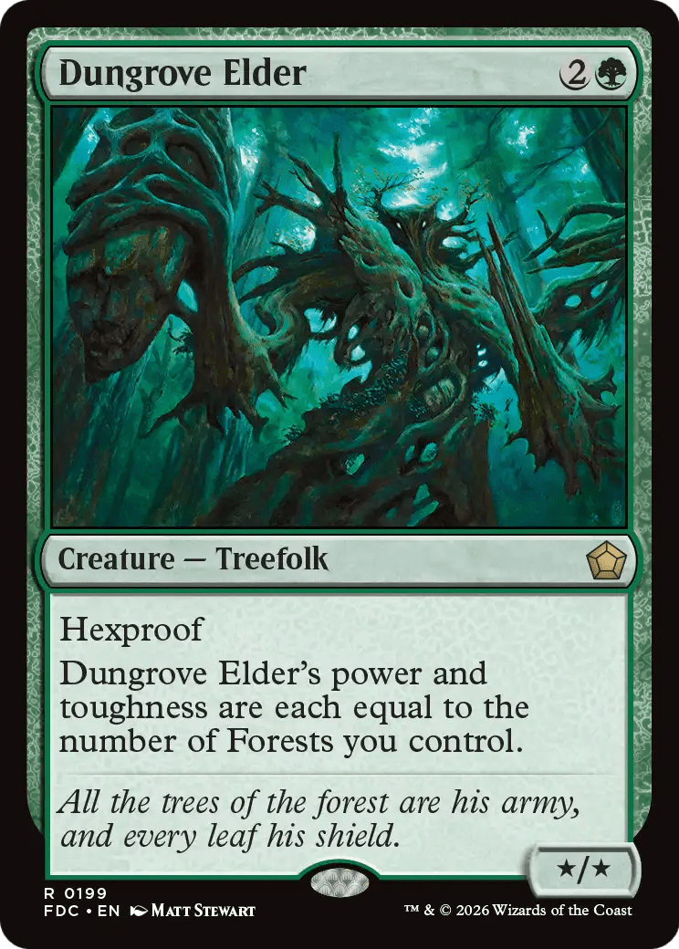 Dungrove Elder [Foundations Commander] MTG Single Magic: The Gathering  | Multizone: Comics And Games