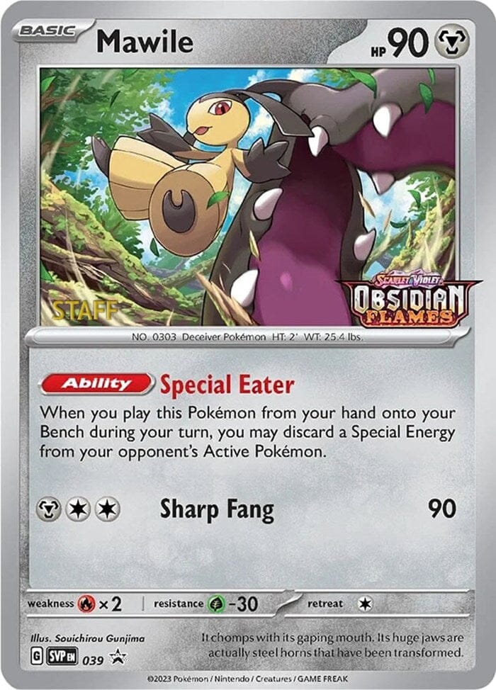 Mawile (039) (Stamped) (Staff) [Scarlet & Violet: Black Star Promos] Pokemon Single Pokémon  | Multizone: Comics And Games