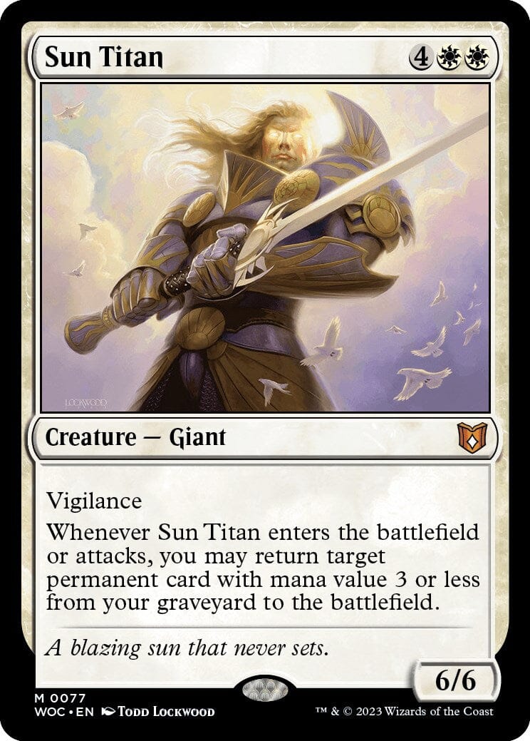 Sun Titan [Wilds of Eldraine Commander] MTG Single Magic: The Gathering  | Multizone: Comics And Games